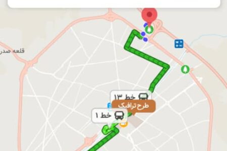 قابلیت مسیریابی خطوط اتوبوسرانی قم از طریق نرم‌افزار مسیریاب “نشان”