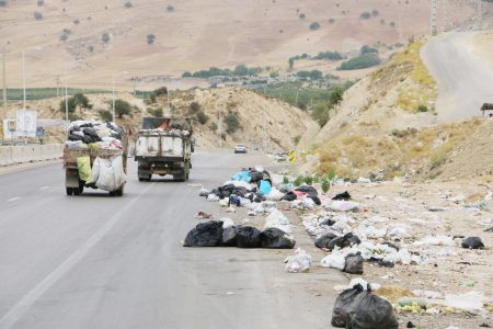 حریم راه‌های بین شهری مازندران محصور زباله